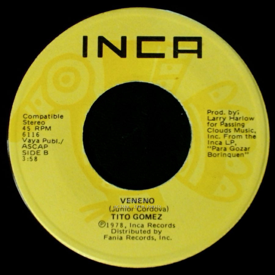 Tito Gomez - La Jeva De La Java / Veneno side B