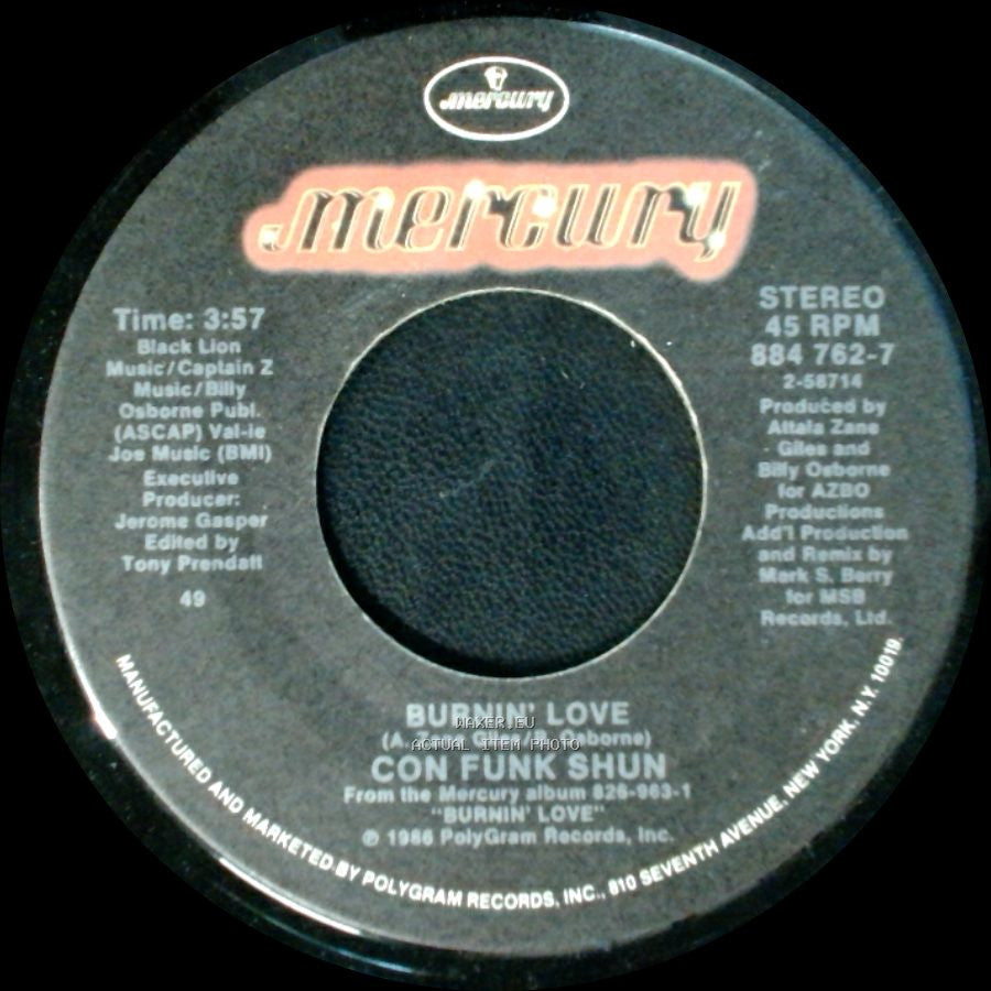 Con Funk Shun - Candy / Burnin' Love side B