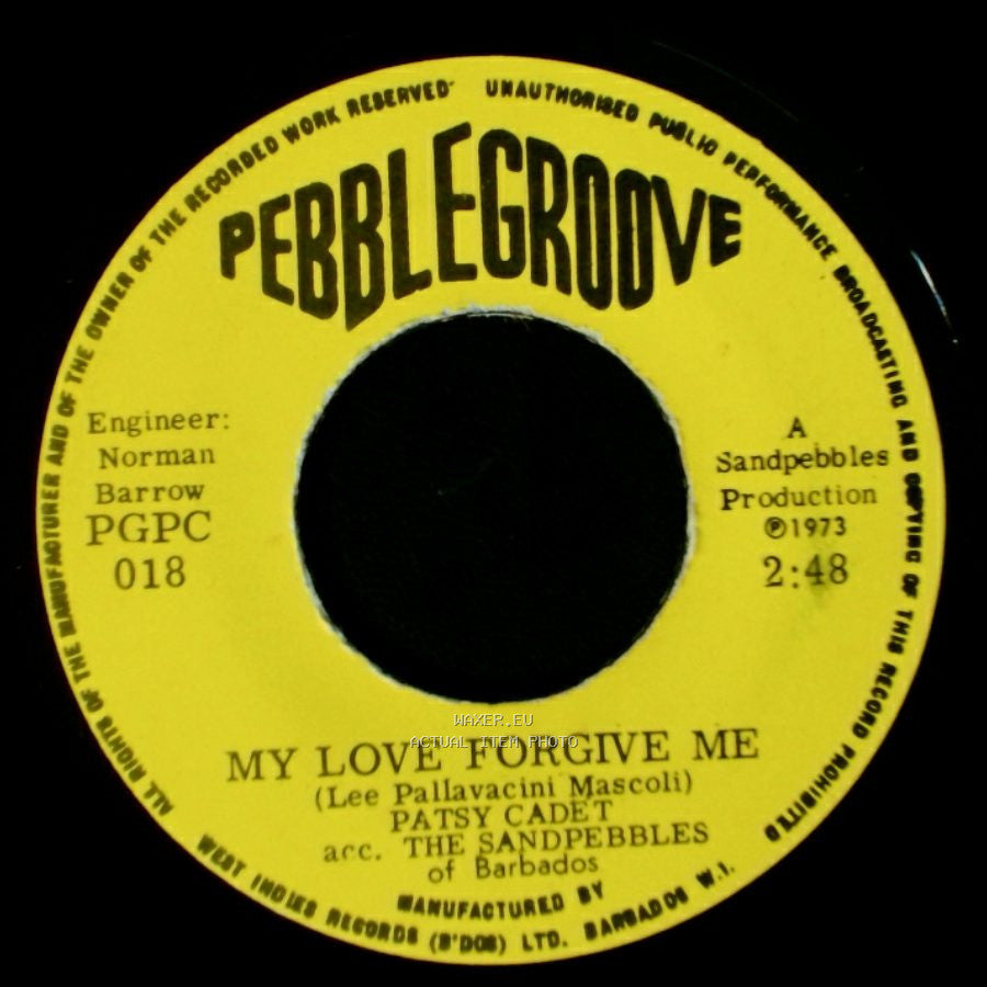 Patsy Cadet - You Are My Strength / My Love Forgive Me side B