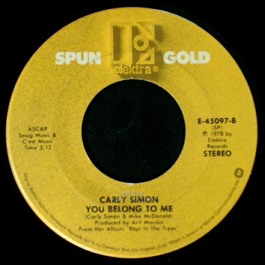 Carly Simon - Nobody Does It Better / You Belong To Me side B