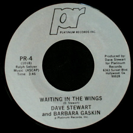 Dave Stewart And Barbara Gaskin - It's My Party / Waiting In The Wings side B