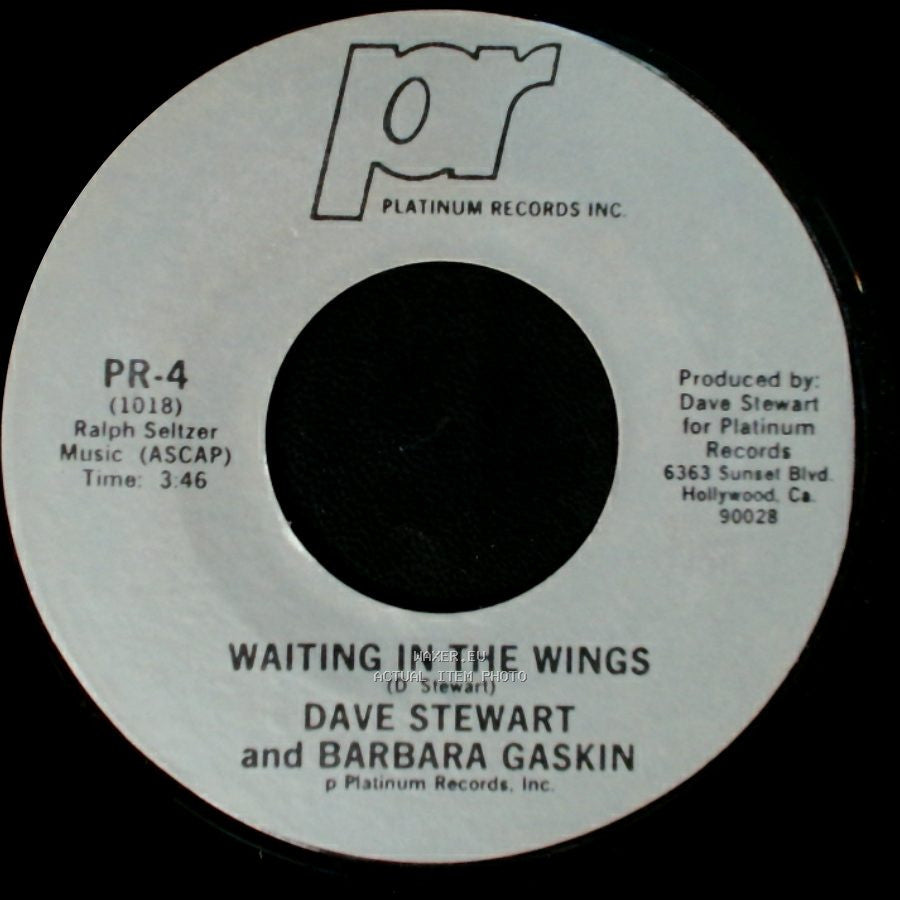 Dave Stewart And Barbara Gaskin - It's My Party / Waiting In The Wings side B