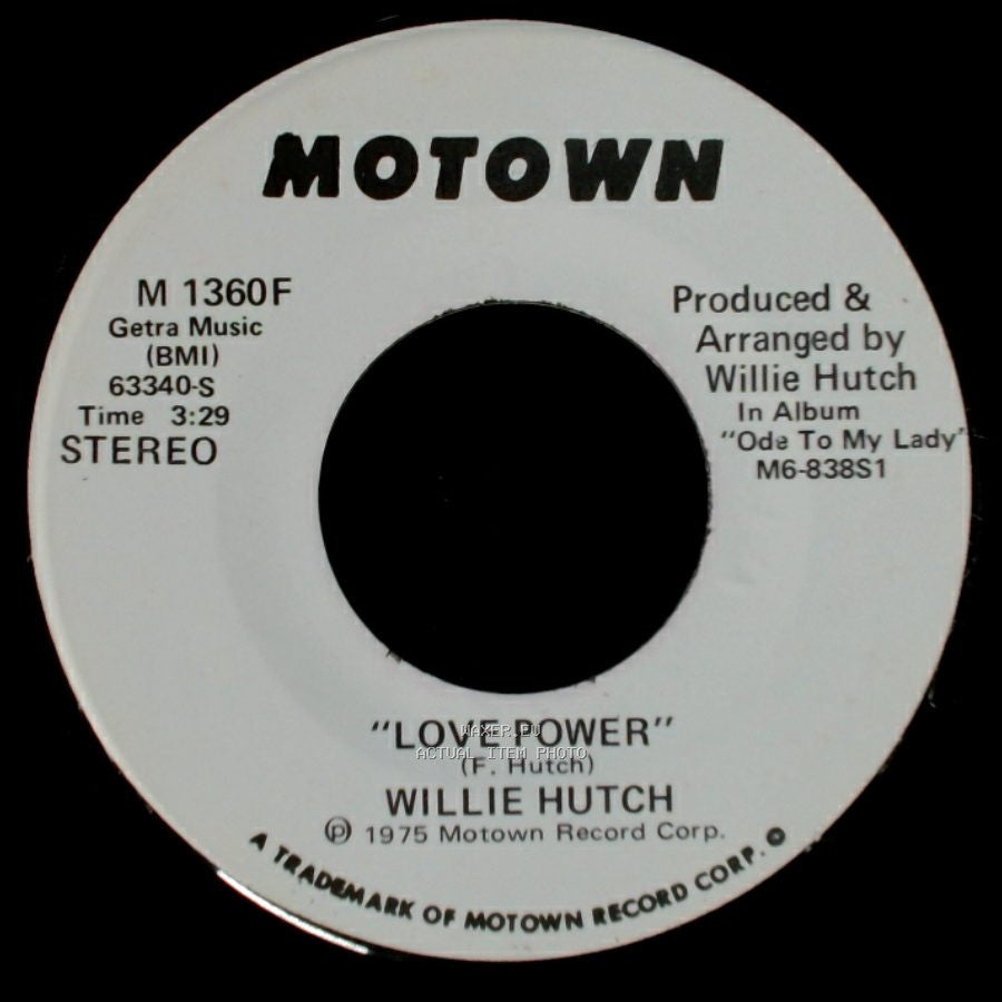 Willie Hutch - Love Power / Love Power side A