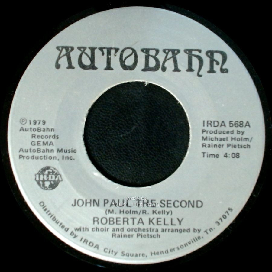 Roberta Kelly - Tribute To Love / John Paul The Second side B
