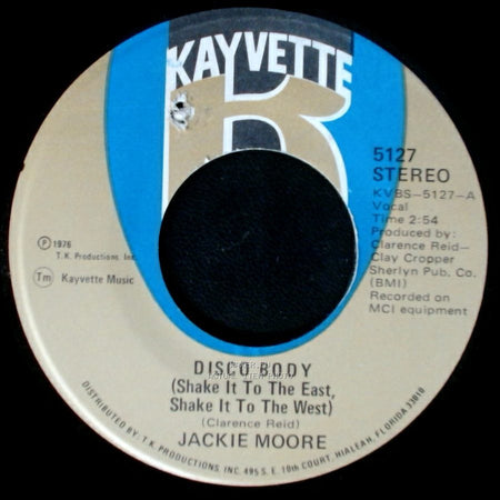 Jackie Moore - Disco Body (Shake It To The East, Shake It To The West) / Tired Of Hiding side A