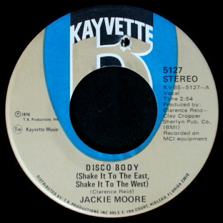 Jackie Moore - Disco Body (Shake It To The East, Shake It To The West) / Tired Of Hiding side A