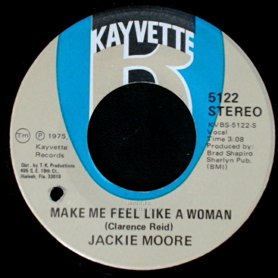 Jackie Moore - Make Me Feel Like A Woman / Singing Funky Music Turns Me On side A