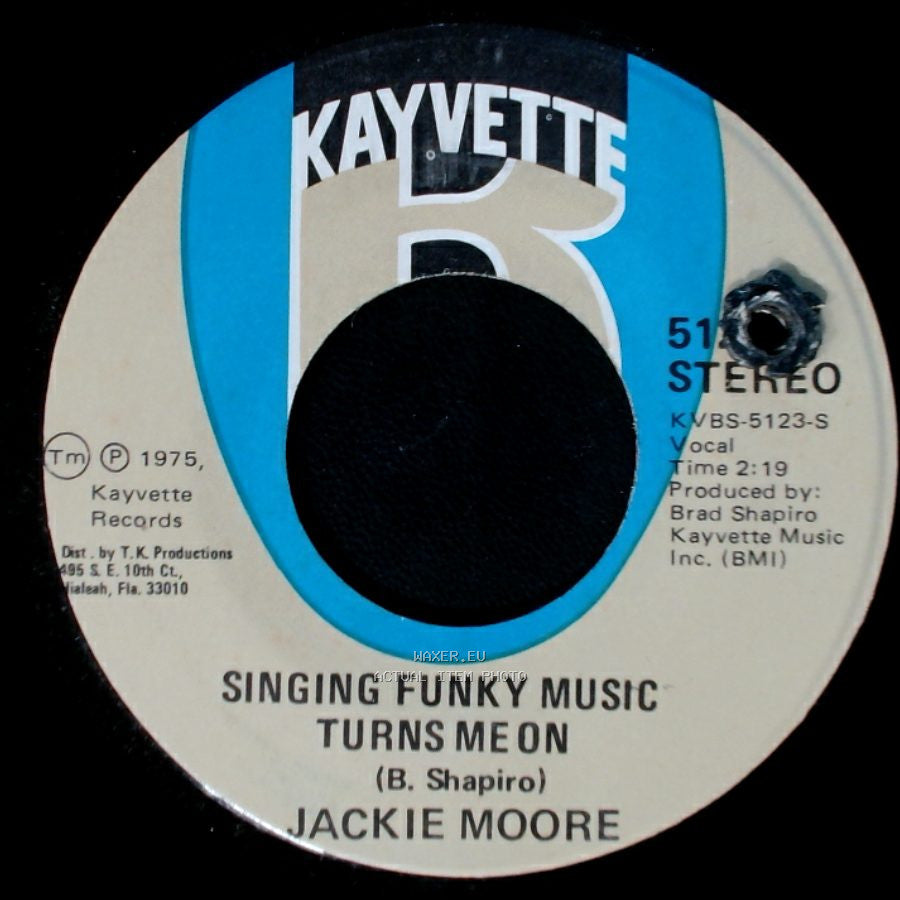 Jackie Moore - Make Me Feel Like A Woman / Singing Funky Music Turns Me On side B