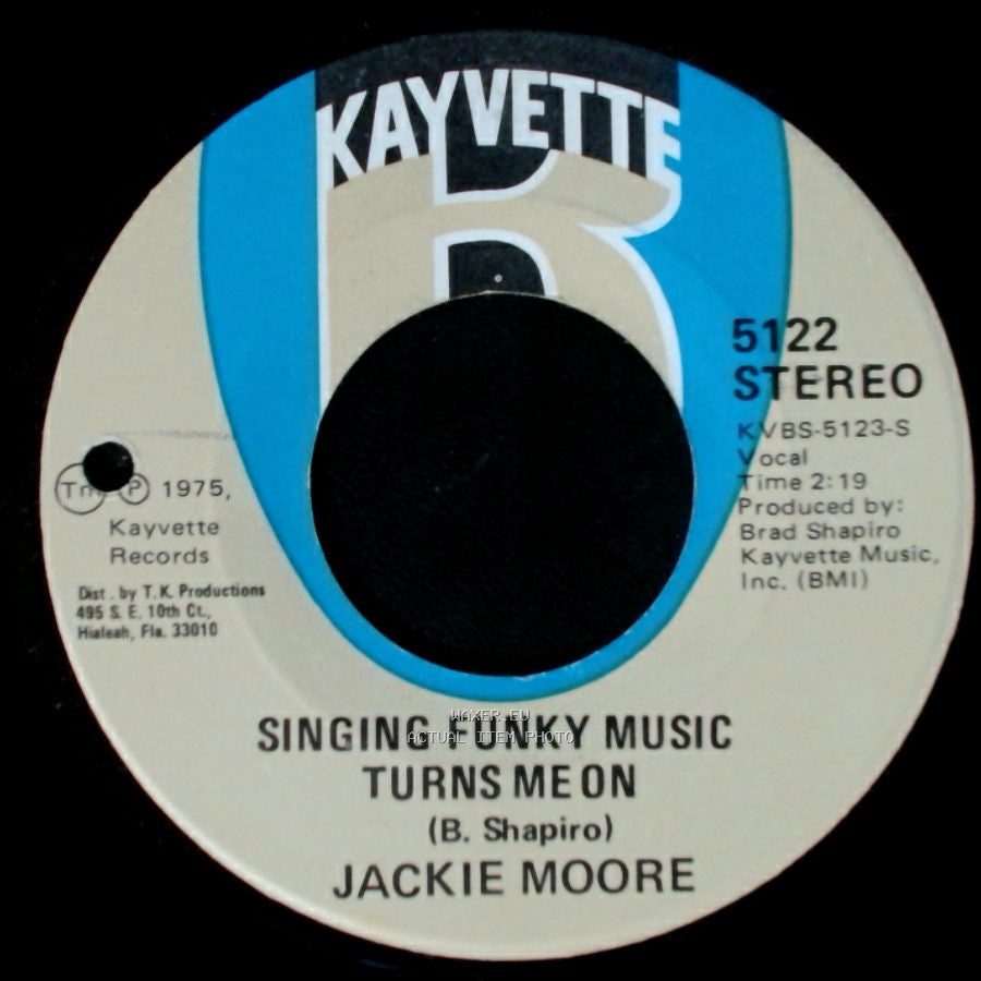 Jackie Moore - Make Me Feel Like A Woman / Singing Funky Music Turns Me On side A