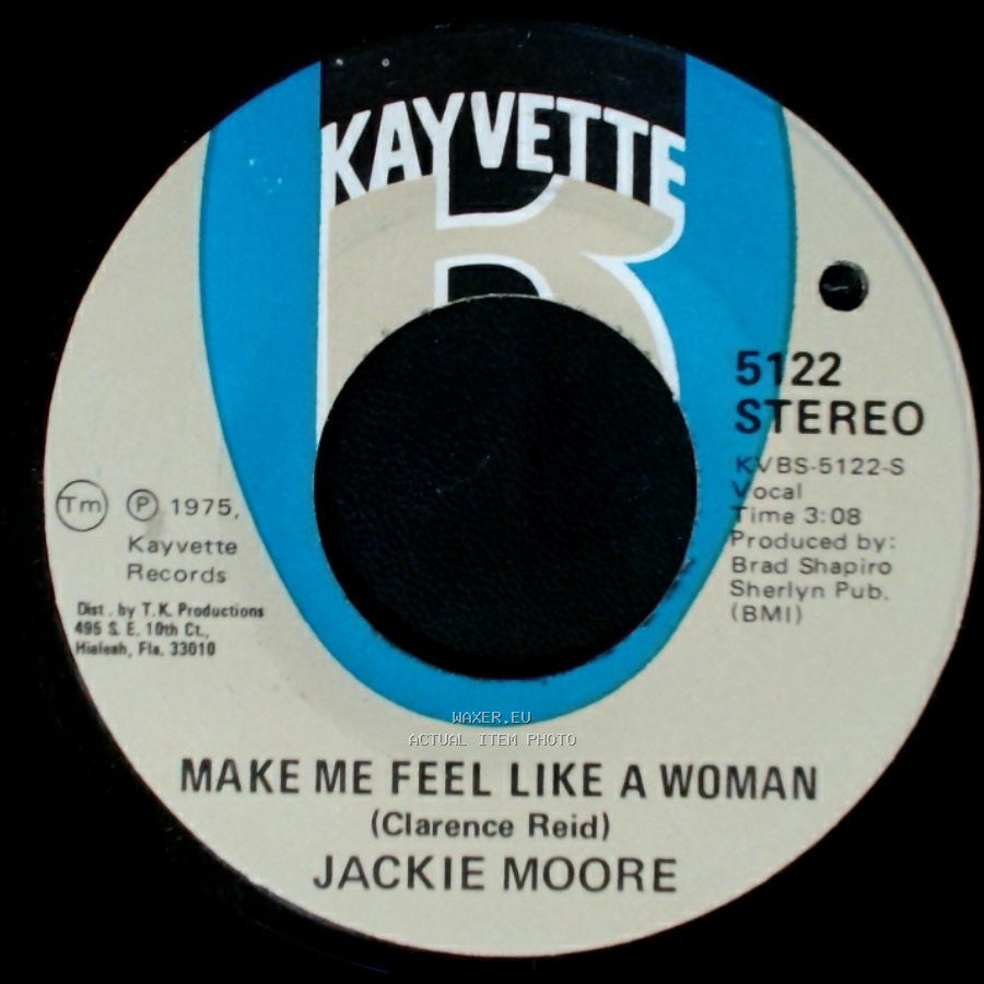 Jackie Moore - Make Me Feel Like A Woman / Singing Funky Music Turns Me On side B