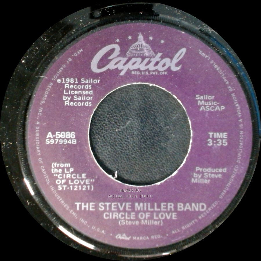 The Steve Miller Band - Circle Of Love / Circle Of Love (Instrumental Version) side A