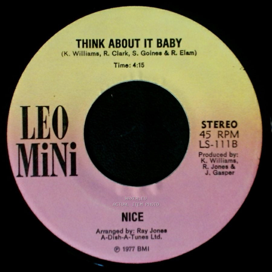 Nice - Telephone Lover / Think About It Baby side B