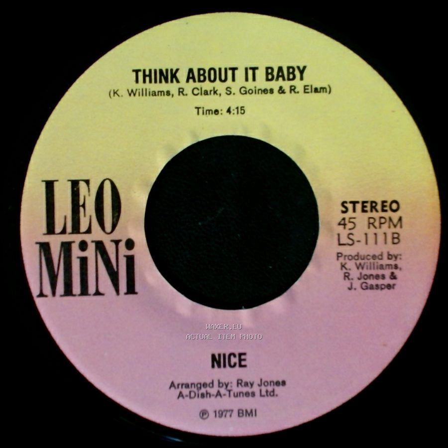 Nice - Telephone Lover / Think About It Baby side B