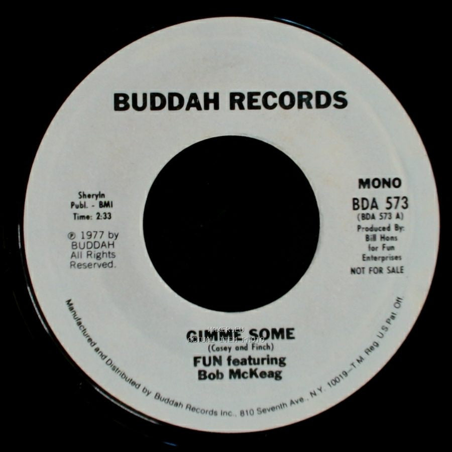 Fun Featuring Bob Mckeag - Gimme Some / Gimme Some side A