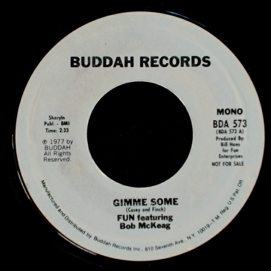 Fun Featuring Bob Mckeag - Gimme Some / Gimme Some side A