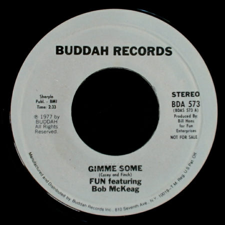 Fun Featuring Bob Mckeag - Gimme Some / Gimme Some side B