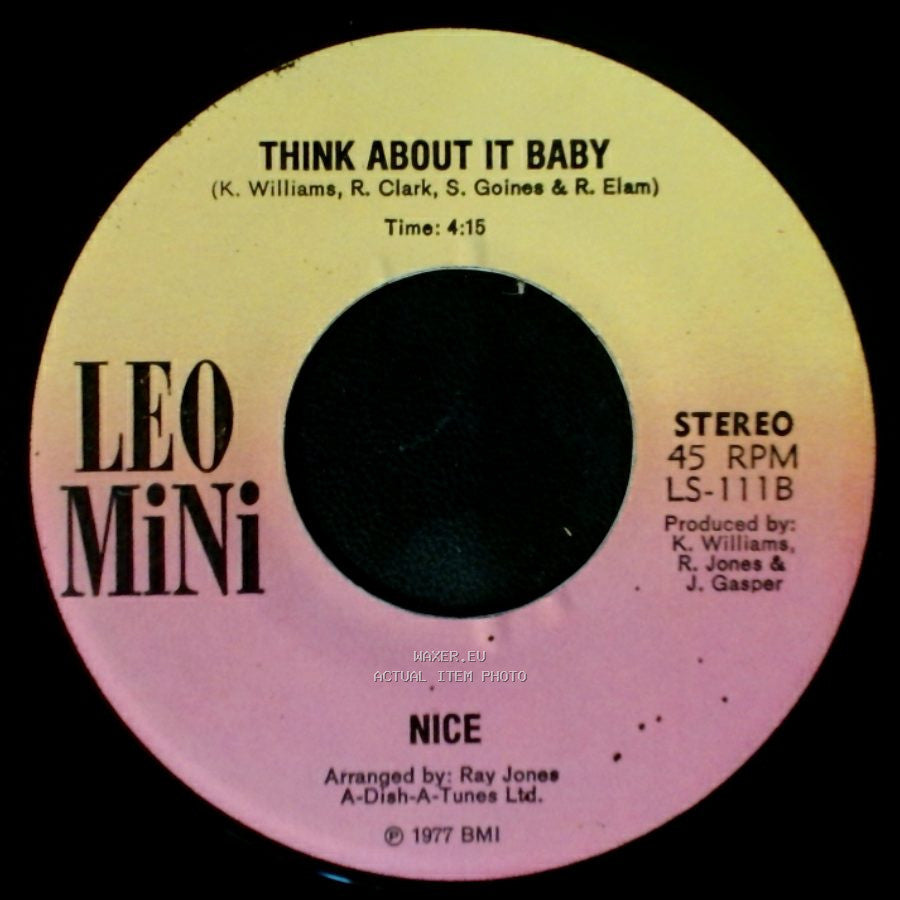 Nice - Telephone Lover / Think About It Baby side B