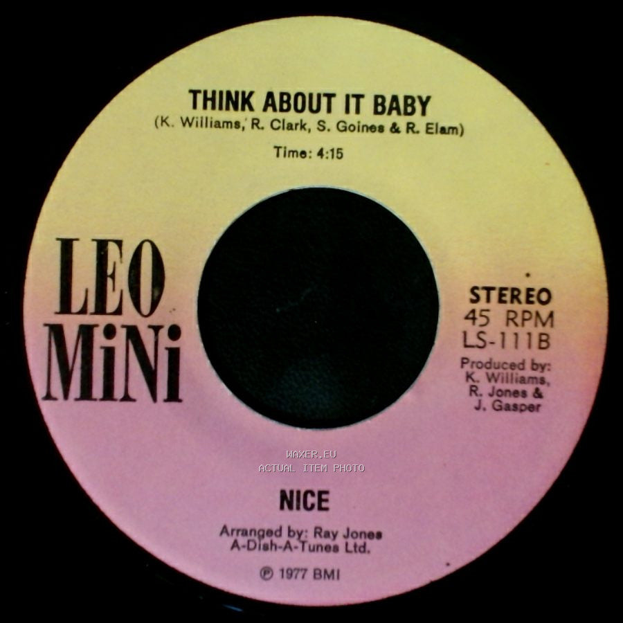 Nice - Telephone Lover / Think About It Baby side B