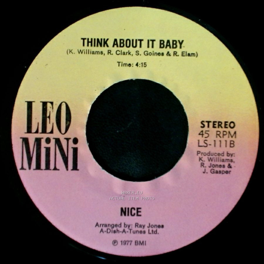 Nice - Telephone Lover / Think About It Baby side A