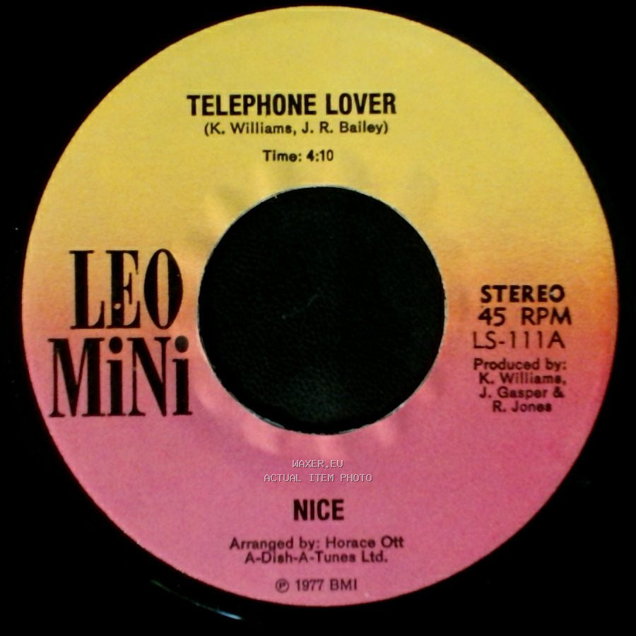Nice - Telephone Lover / Think About It Baby side B