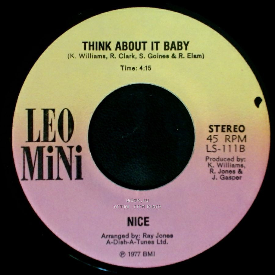 Nice - Telephone Lover / Think About It Baby side A