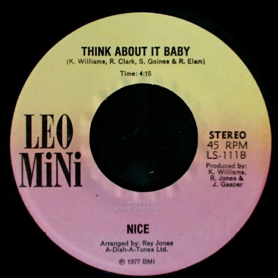 Nice - Telephone Lover / Think About It Baby side B