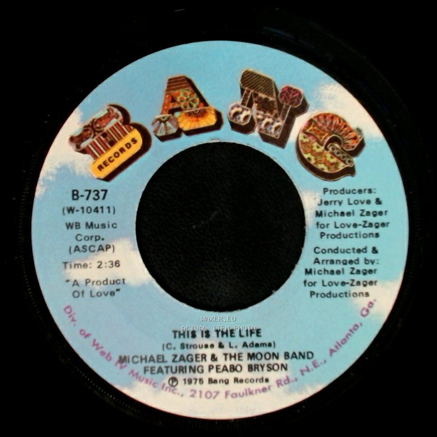 Michael Zager & The Moon Band Featuring Peabo Bryson - Do It With Feeling / This Is The Life side B