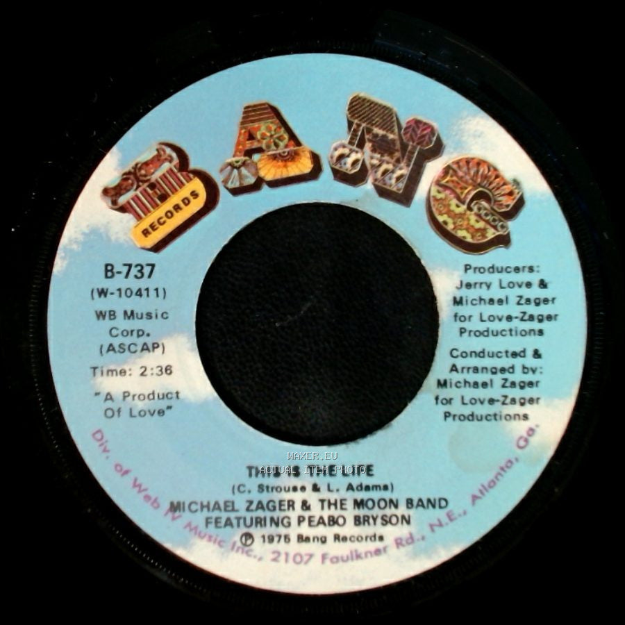 Michael Zager & The Moon Band Featuring Peabo Bryson - Do It With Feeling / This Is The Life side B