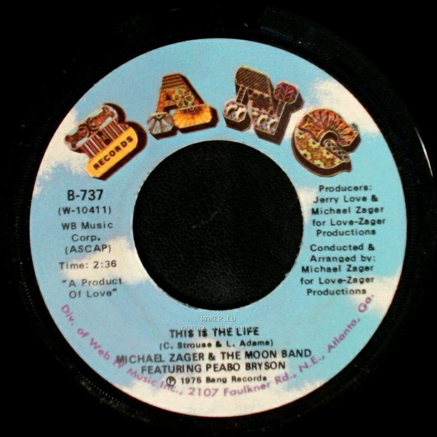 Michael Zager & The Moon Band Featuring Peabo Bryson - Do It With Feeling / This Is The Life side B