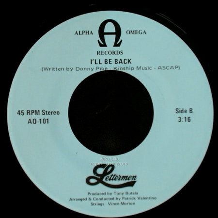 Lettermen - What I Did For Love (From "A Chorus Line") / I'll Be Back side B