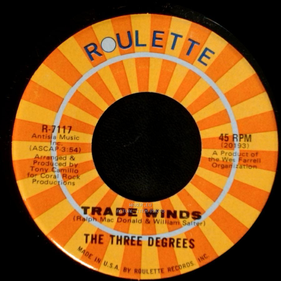 The Three Degrees - Trade Winds / I Turn To You side A