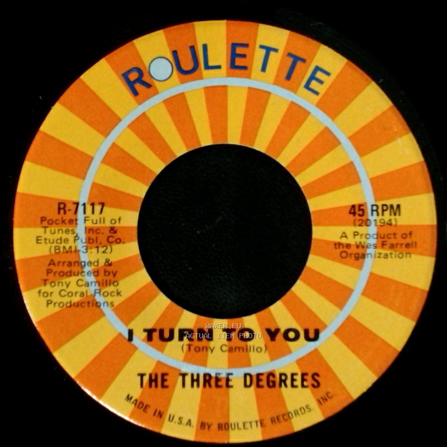 The Three Degrees - Trade Winds / I Turn To You side B