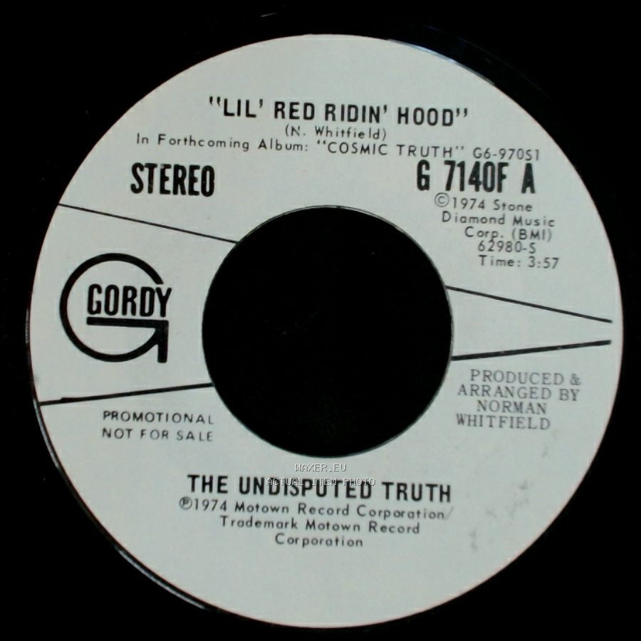 The Undisputed Truth - Lil' Red Ridin' Hood / Lil' Red Ridin' Hood side B