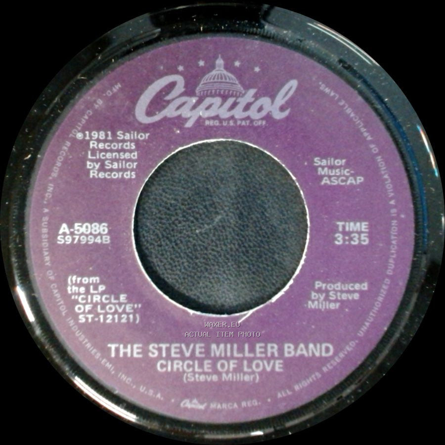 The Steve Miller Band - Circle Of Love / Circle Of Love (Instrumental Version) side A