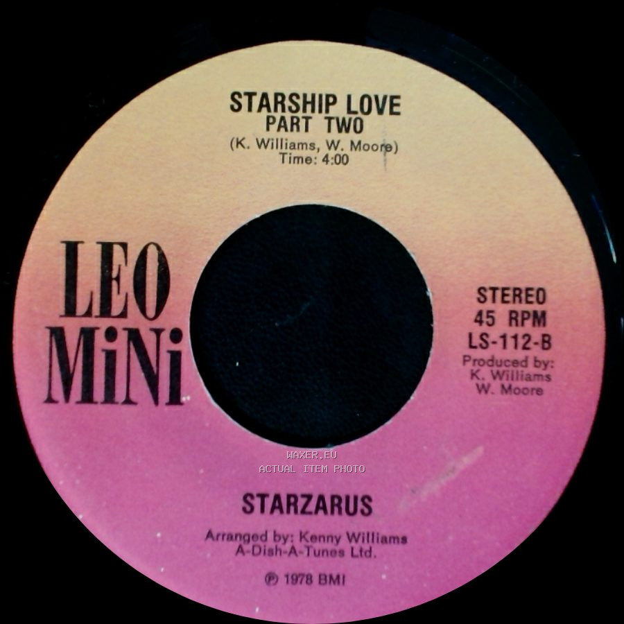 Starzarus - Starship Love / Starship Love Part Two side B