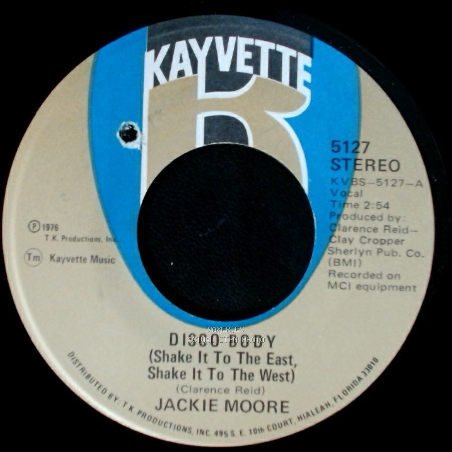 Jackie Moore - Disco Body (Shake It To The East, Shake It To The West) / Tired Of Hiding side A