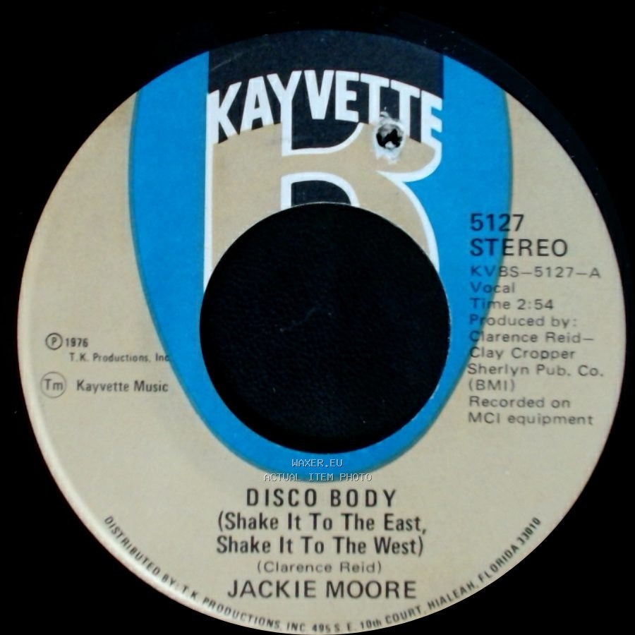 Jackie Moore - Disco Body (Shake It To The East, Shake It To The West) / Tired Of Hiding side A
