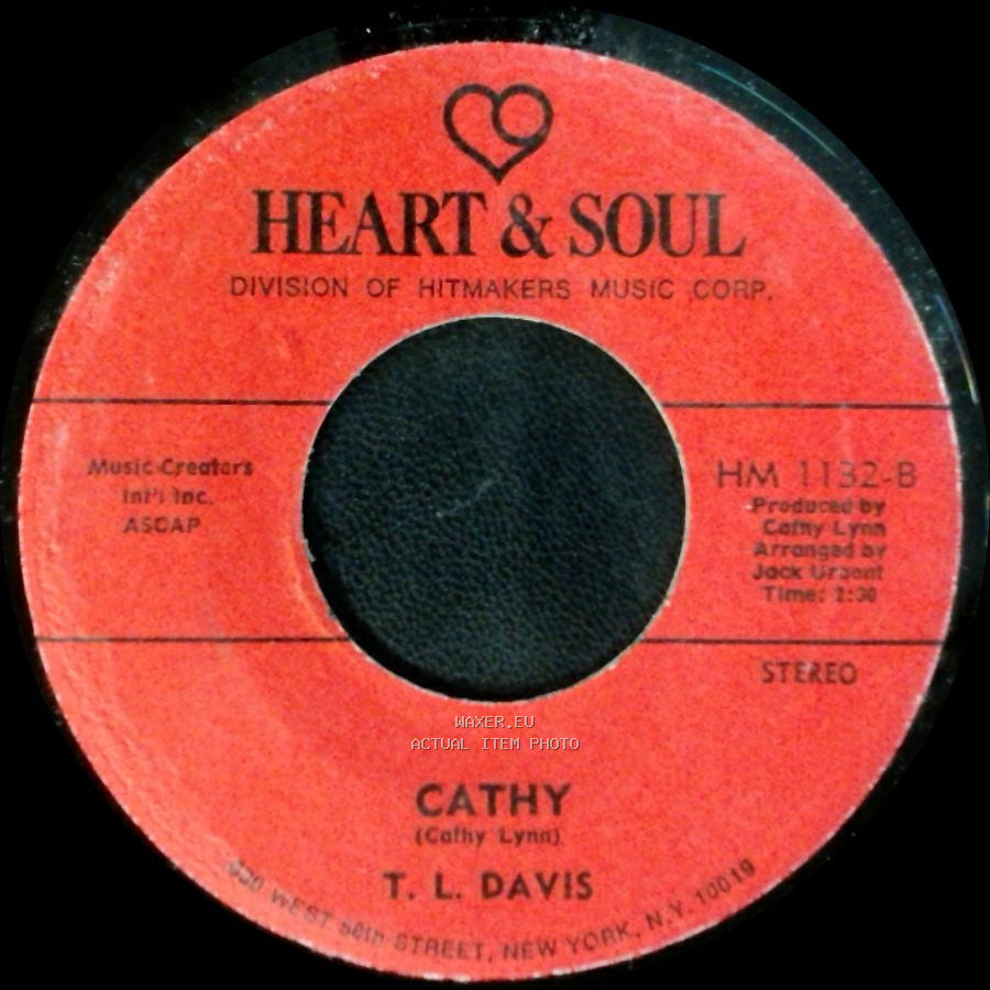 T. L. Davis - Lonely Am I / Cathy side B