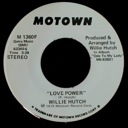Willie Hutch - Love Power / Love Power side B