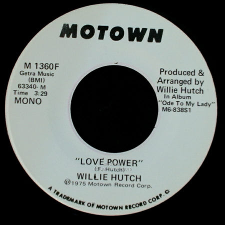 Willie Hutch - Love Power / Love Power side B