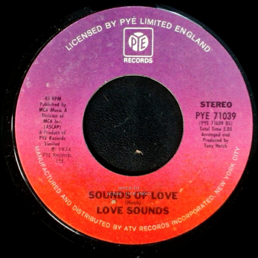 Love Sounds - Sounds Of Love / Ebb Tide / Love Sounds side A