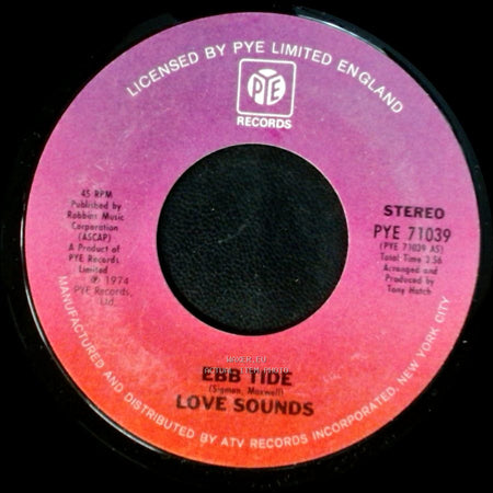 Love Sounds - Sounds Of Love / Ebb Tide / Love Sounds side B
