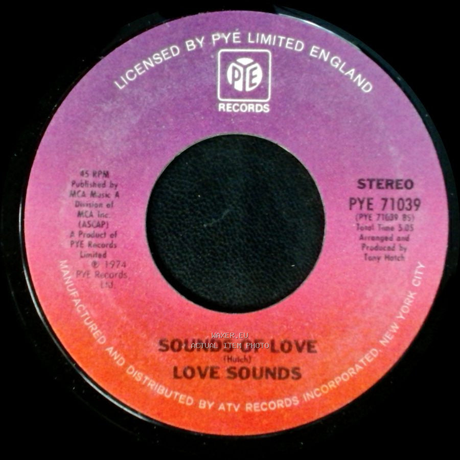Love Sounds - Sounds Of Love / Ebb Tide / Love Sounds side B