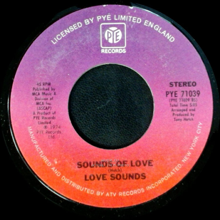 Love Sounds - Sounds Of Love / Ebb Tide / Love Sounds side B