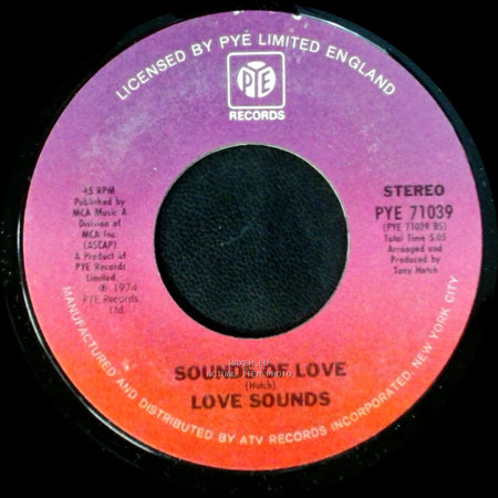 Love Sounds - Sounds Of Love / Ebb Tide / Love Sounds side B