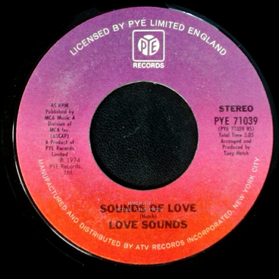 Love Sounds - Sounds Of Love / Ebb Tide / Love Sounds side B
