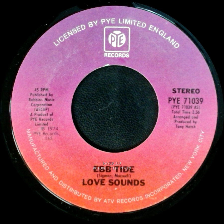 Love Sounds - Sounds Of Love / Ebb Tide / Love Sounds side B