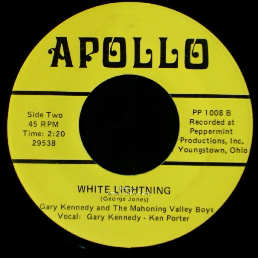 Gary Kennedy And The Mahoning Valley Boys - Sing Me Back Home / White Lightning side B