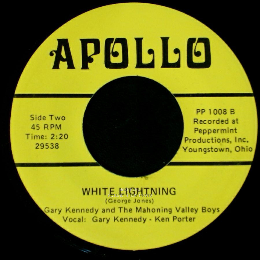 Gary Kennedy And The Mahoning Valley Boys - Sing Me Back Home / White Lightning side B