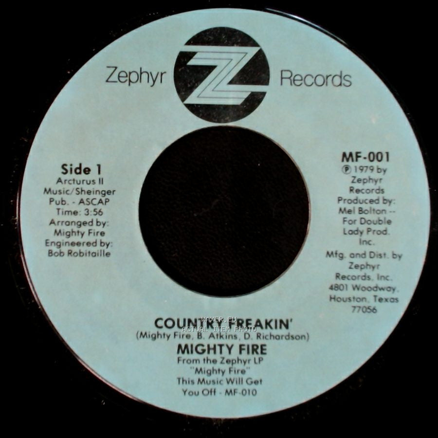 Mighty Fire / Benny's Mighty Fire - Country Freakin' / Side 2 Arturus Ii side A
